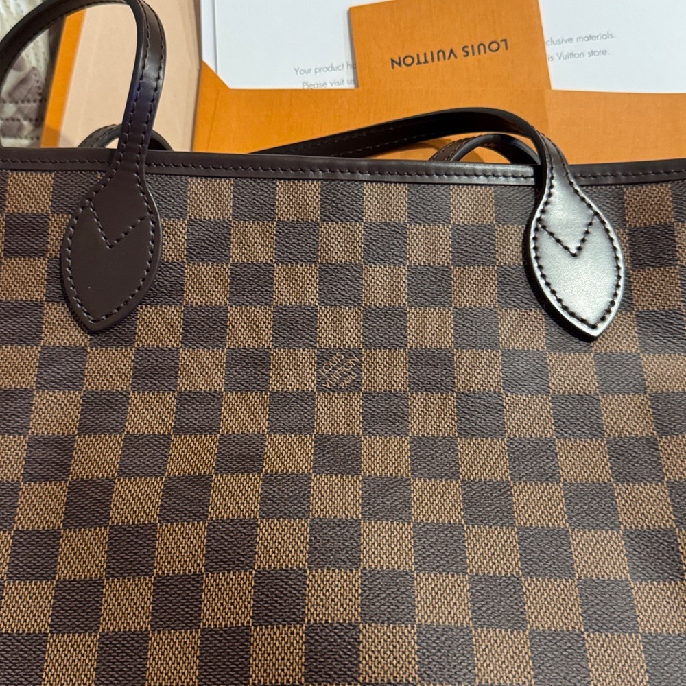 Louis Vuitton Neverfull MM Damier Ebene Canvas Bag - Picture 5 of 7